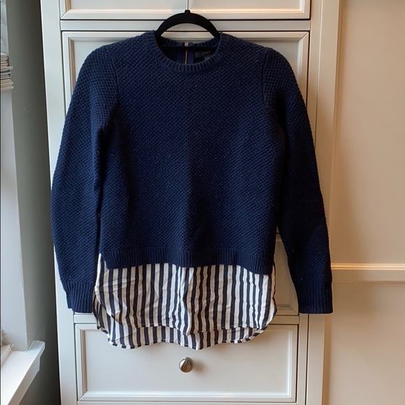 J. Crew Lambswool Shirttail Sweater - Picture 2 of 5